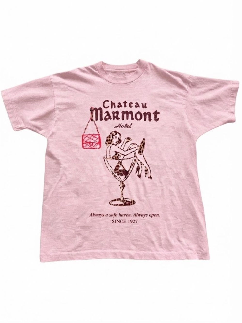 Vintage Pink Chateau Marmont Graphic Tee